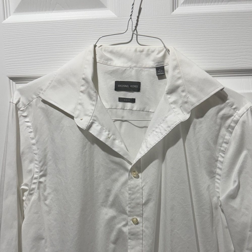 Michael Kors Classic White Dress Shirt-gently used